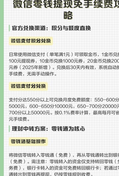 微信分付提现到零钱：完整流程、限制与注意事项